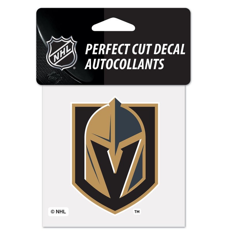 Wincraft NHL Vegas Golden Knights 4x4 Perfect Cut Color Decal, One Size, Team Color - Image 1